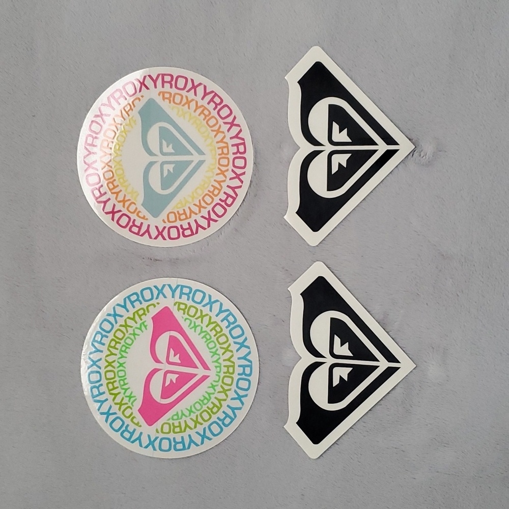 BUNDLE of 4 ROXY Surf Stickers